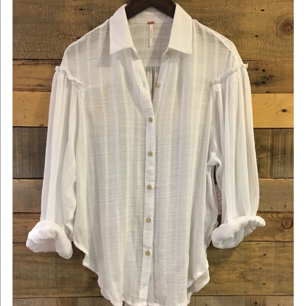Free People Headed To The Highlands Top in White